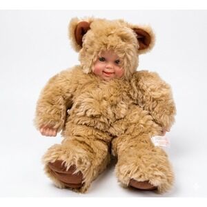 Anne Geddes Baby Doll Teddy Bear Costume Tan Plush Unimax Toys Collectible